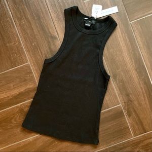 Sanctuary Perfect Rib Tank - Black - Size Small